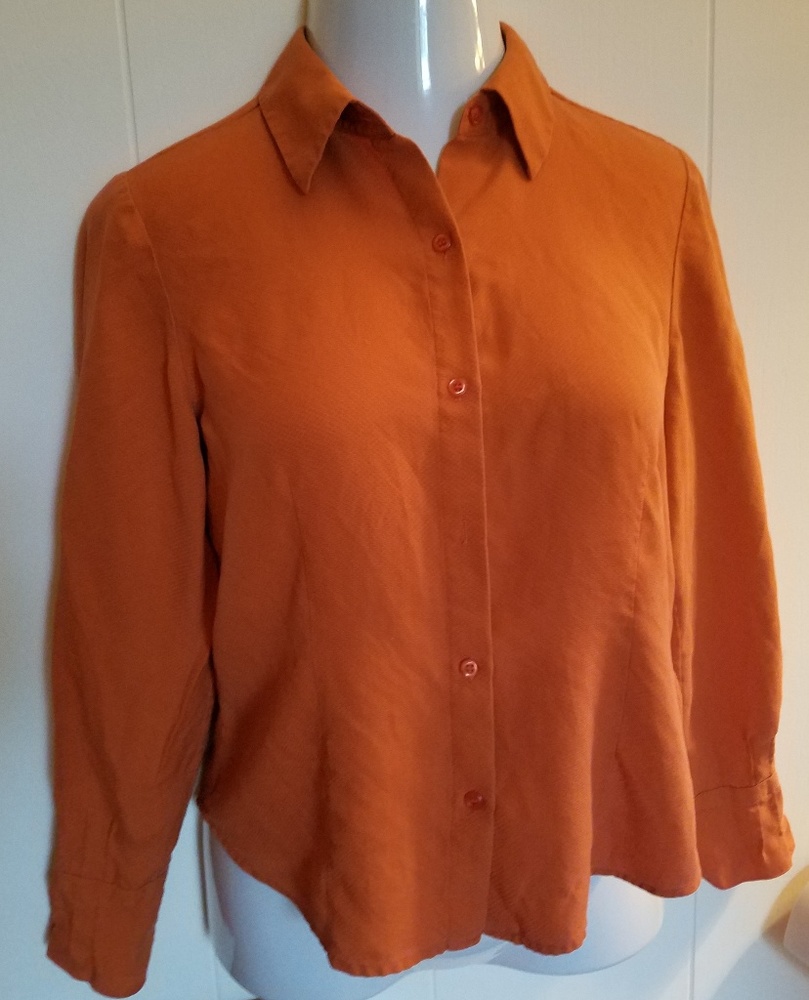 Textured silk blouse
